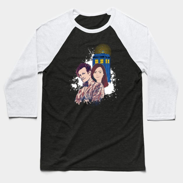 MATT AND CLARA Baseball T-Shirt by KARMADESIGNER T-SHIRT SHOP